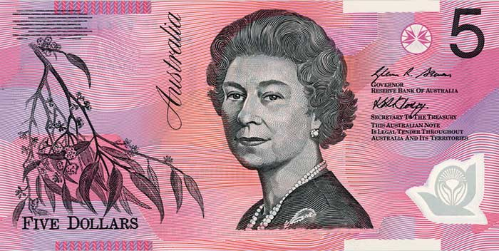 Five Australian Dollars Banknote