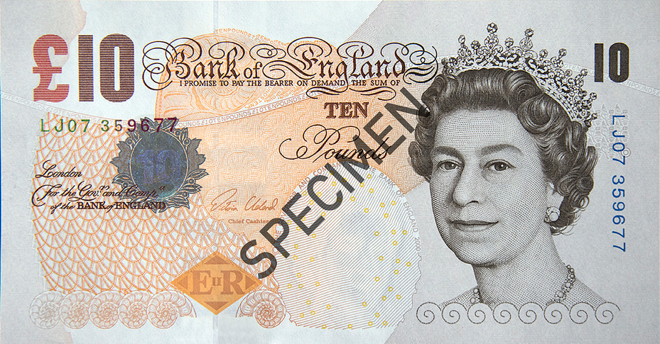 Ten Pounds Banknote